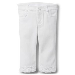 Janie and Jack crochet trim jean